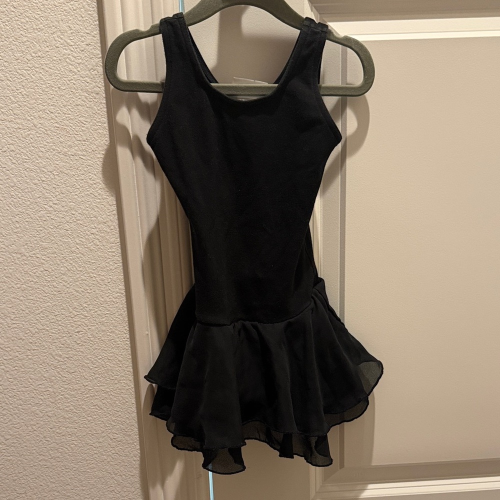 Capezio Black Leotard Dress with Skirt